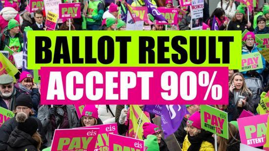 Photograph of EIS Teacher Members Overwhelmingly Vote To Accept Teacher Pay Offer