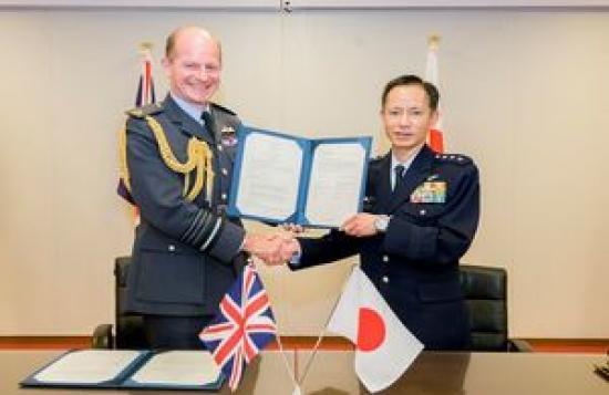 Photograph of Uk And Japan Sign Arrangement To Cooperate In Space