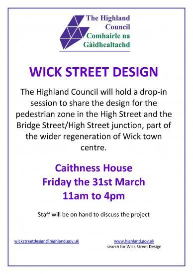 Photograph of Public Invited To View Plans For Wick High Street