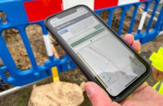 Photograph of First UK Areas Access New Digital Map Of Underground Pipes And Cables