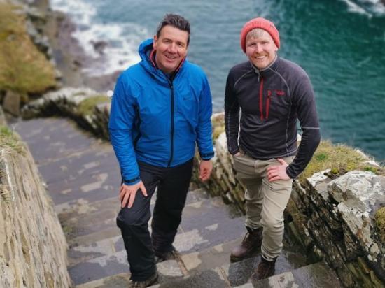 Photograph of John O'Groat Trail On BBC Landward Programme