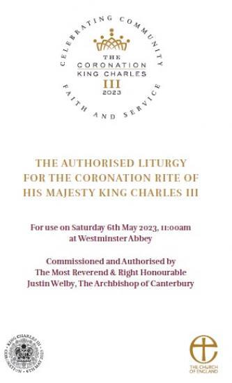 Photograph of The Coronation Order Of Service With Explanations Of The History