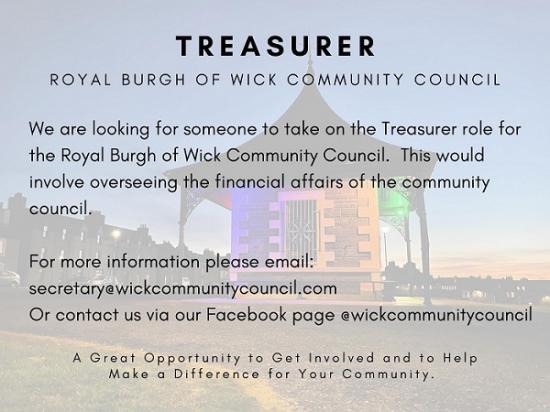 Photograph of Treasurer For Wick Community Council