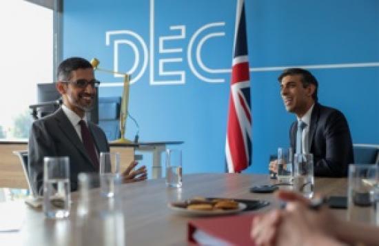 Photograph of The Prime Minister met with Sundar Pichai the CEO of Alphabet 