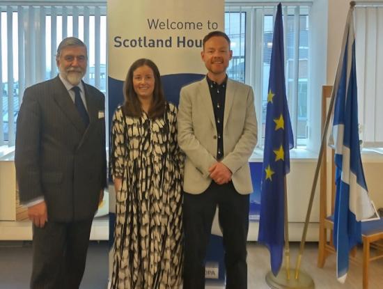 Photograph of John Thurso Delivering Climate Action Tourism In Brussells
