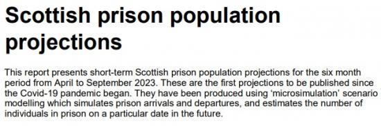 Photograph of Scottish Prison Population Projections