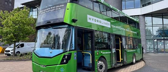 Photograph of Nextgenzebs Wrightbus -  a new platform for battery and fuel cell electric driven buses