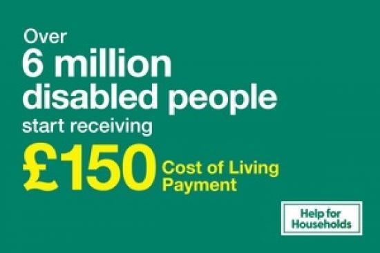 Photograph of Over Six Million Disabled People Start Receiving £150 Cost Of Living Payment