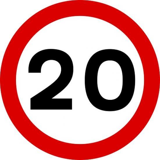 Photograph of Signage For Roll-out Of 20mph Programme Across The Highlands Starts To Be Installed