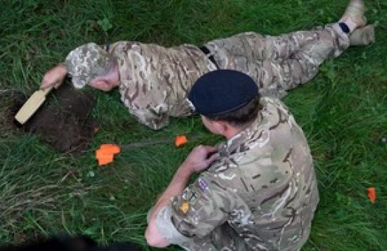 Photograph of British Army Trains Ukrainian Soldiers In Mine Disposal Skills