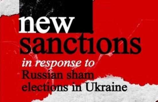 Photograph of UK Announces New Sanctions In Response To Russian Sham Elections In Ukraine