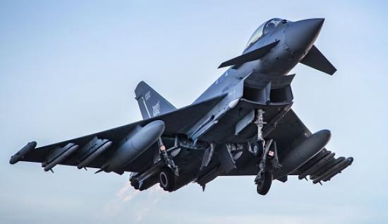 Photograph of RAF Fighter Jets Deploy To Poland For Joint Exercises Ahead Of Warsaw Security Forum