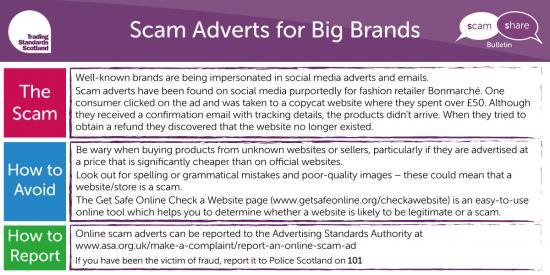 Photograph of Trading Standards Report - Scam Adverts On Social Media