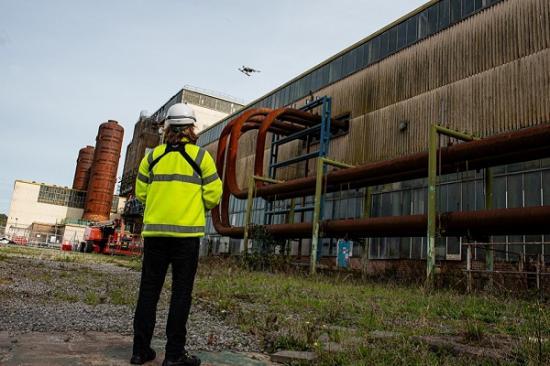 Photograph of Award Winning Nuclear Drone Team Are Flying High