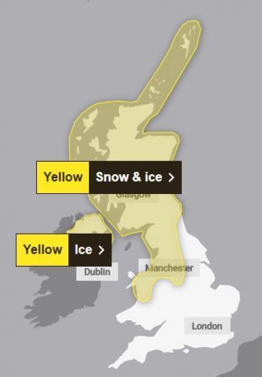 Photograph of Met Office Forecast - More Snow On 17 January