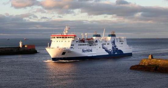 Photograph of Northlink Ferries disruption warning to customers 
