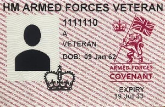 Photograph of New Veterans Cards Rolled Out To Service Leavers