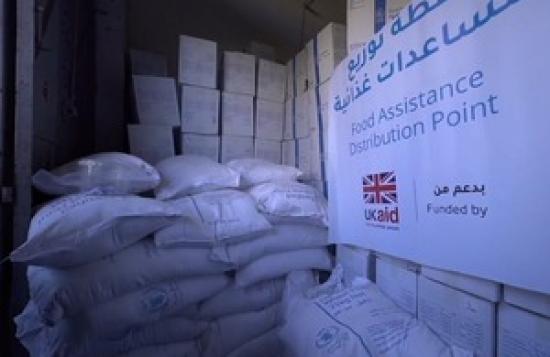 Photograph of Largest Uk Aid Delivery Enters Gaza To Feed 275,000 People