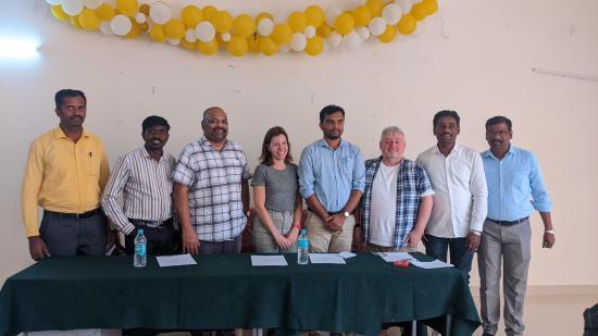 Photograph of Research Partnership Established Between UHI Scientists And Bangalore North University In India To Support Groundbreaking Water Recycling Project