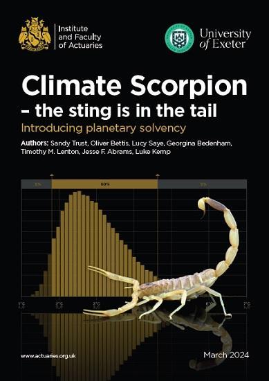 Photograph of Climate Scientists And Actuaries Show The Sting In Climate's Tail