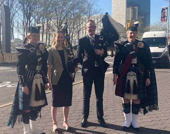 Photograph of Scotland Comes To New York As The City Celebrates Tartan Week