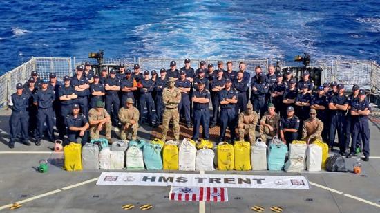 Photograph of Nearly £17 Million Of Drugs Seized By Royal Navy In The Caribbean Sea