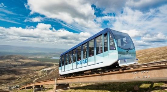 Photograph of Cairngorm Funicular Remedial Works Progressing