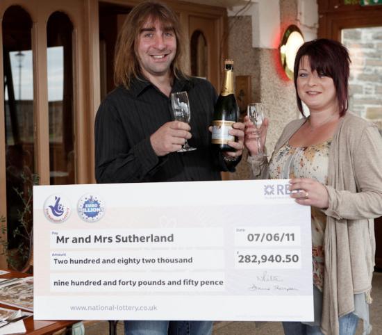 Photograph of Wick Couple Scoop 200k on EuroMillions
