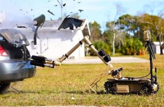 Photograph of New Bomb Disposal Robots For The British Army