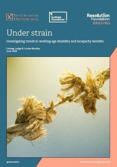 Photograph of Under Strain - Investigating Trends In Working-age Disability And Incapacity Benefits