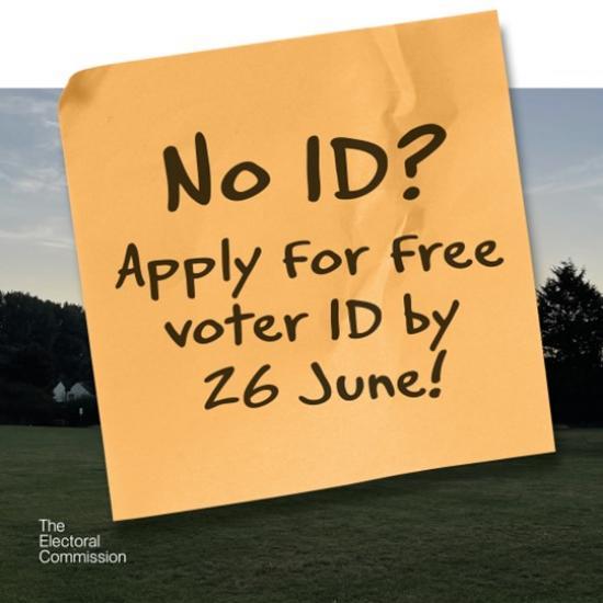 Photograph of Deadline Today 5:00 Pm For Free Voter ID Ahead Of UK General Election