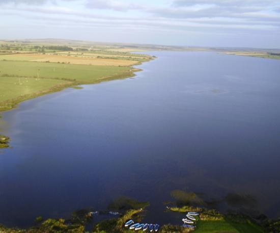 Photograph of Blue-green Algae Warning At Loch Watten, Caithness