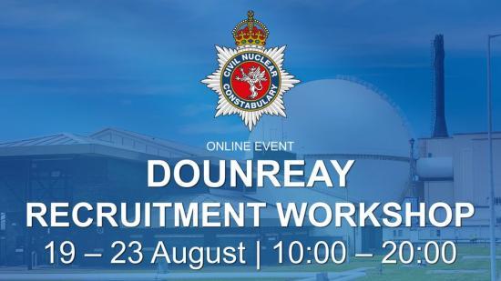 Photograph of Civil Nuclear Constabulary - Dounreay Online Recruitment Workshop 