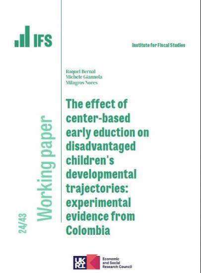 Photograph of The Effect Of Center-based Early Education On Disadvantaged Children's Developmental Trajectories - Experimental Evidence From Colombia