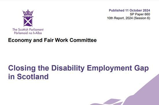 Photograph of Closing The Disability Employment Gap In Scotland