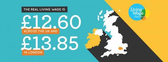 Photograph of Real Living Wage Increases to £12.60 in UK and £13.85 in London