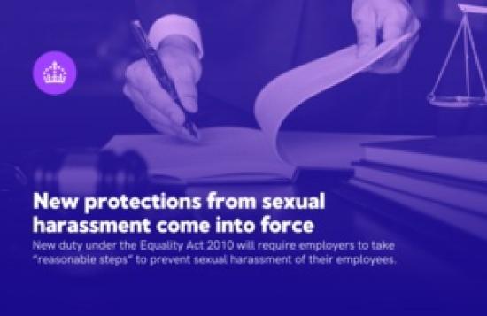 Photograph of New Protections From Sexual Harassment Come Into Force