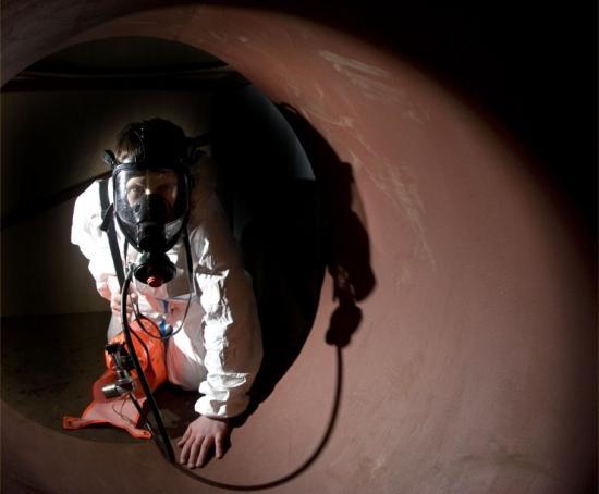 Photograph of Confined Space Training At Dounreay
