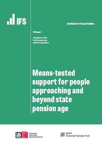 Photograph of Means-tested Support For People Approaching And Beyond State Pension Age