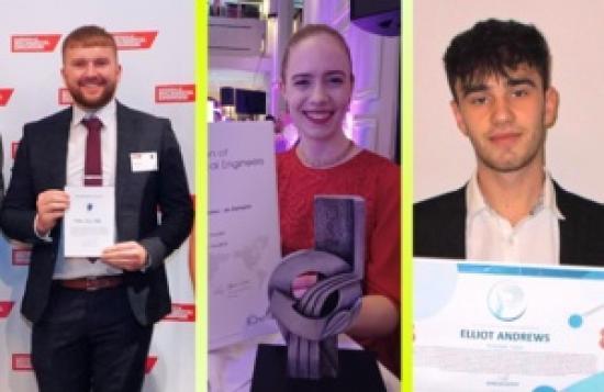Photograph of Sellafield graduates and apprentices win prestigious awards