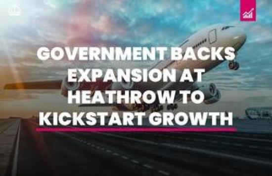 Photograph of Government backs Heathrow expansion to kickstart economic growth