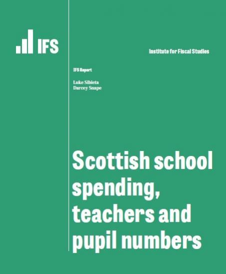 Photograph of Scottish school spending, teachers and pupil numbers