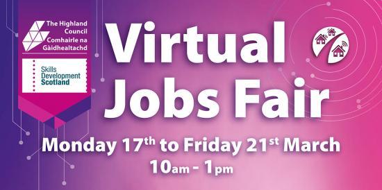 Photograph of Highland-wide virtual jobs fair week opens new opportunities 17-21 March 2025