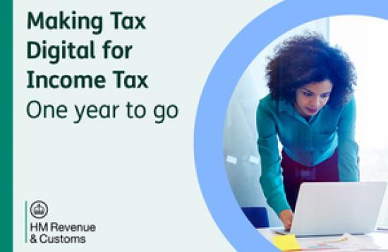 Photograph of One year until Making Tax Digital for Income Tax launches
