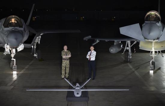 Photograph of StormShroud electronic warfare drones provide RAF extra dimension