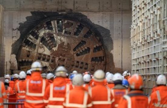Photograph of First HS2 rail tunnel breakthrough completed in Birmingham, as project reaches latest milestone