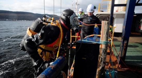 Photograph of Commercial diver training company in Argyll to scope expansion