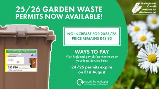 Photograph of Freeze on cost of 2025/26 garden waste bin permits