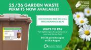 Thumbnail for article : Freeze on cost of 2025/26 garden waste bin permits