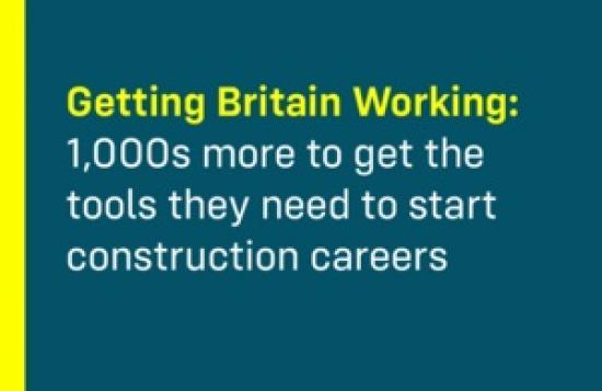 Photograph of Thousands more to get the tools they need to start construction careers